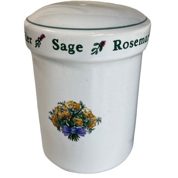 Holly Holderman Lakehouse Salt & Pepper Shakers Kitchen Herbal Design - Picture 7 of 11